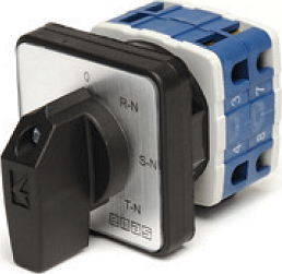 Переключатель предела для вольтметра (фаза-нейтраль) 20А