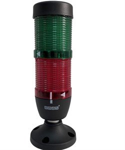 Сигнальная колонна 50 мм, (IP40) красная, зеленая, 24V AC/DC, светодиод LED, алюм. патрубок 20 мм