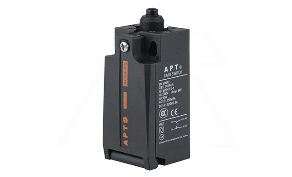 Выключатель концевой ALS3-P, 1NO+1NC мгнов., Ith=10A, 3A 240V AC15/24V DC13, пласт. кнопочный толкатель, пласт. корпус, IP67, отв. M20