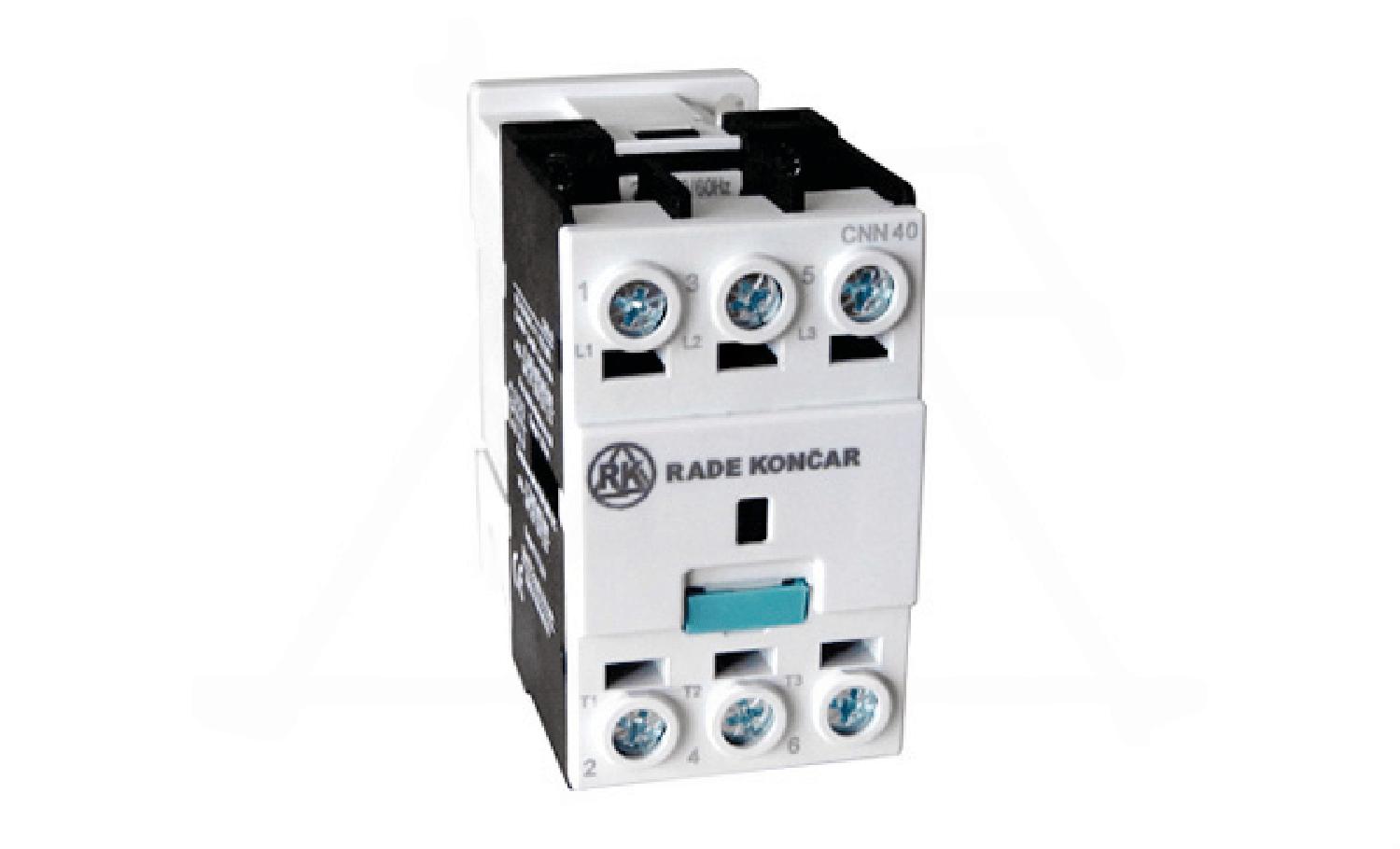 Контактор CNN 40 00 24V 50Hz, 3P, 38A/(50A по AC-1), 18.5kW(400VAC), 24VAC