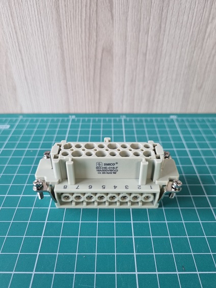 Вставка контактная, размер H16B, тип гнездо, 16P+PE, 16A, 500V, винтовой зажим