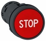 КНОПКА 22ММ КРАСНАЯ 1НЗ С МАРКИРОВК STOP