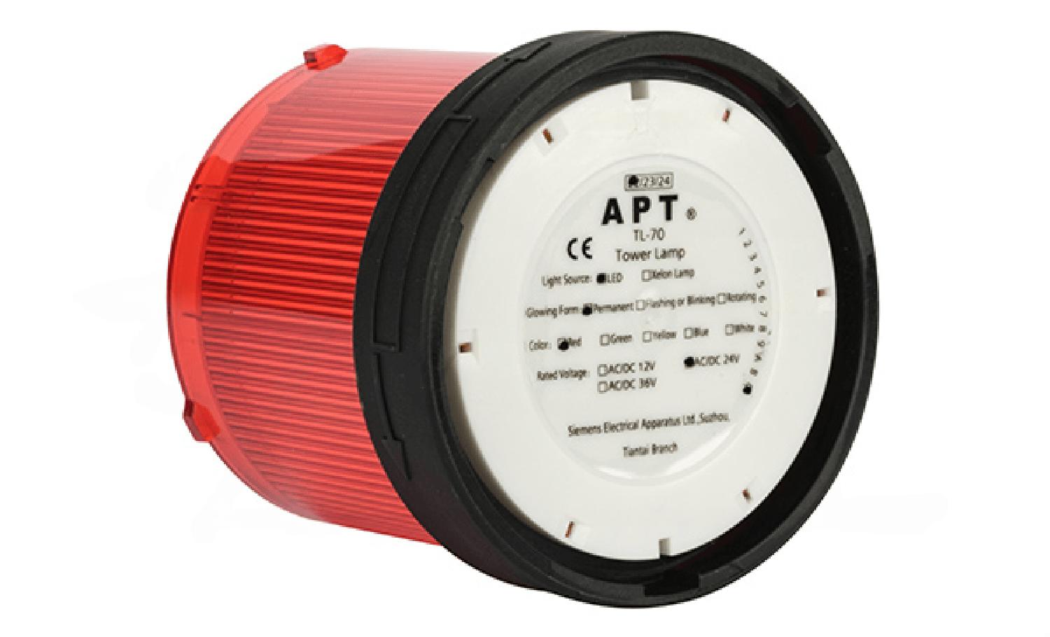 Модуль постоянного света TL-70, красный, LED, 24VAC/DC, d=70mm, IP65