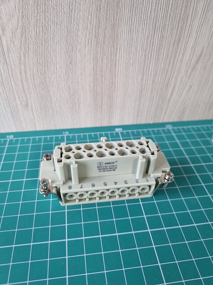 Вставка контактная, размер H16B, тип гнездо, 16P+PE, 16A, 500V, винтовой зажим