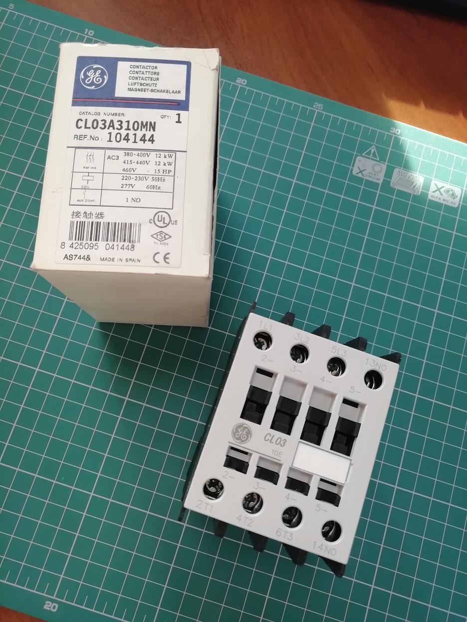 Контактор CL03A310MN 12 кВт 380В кат. 220-230В 50Гц