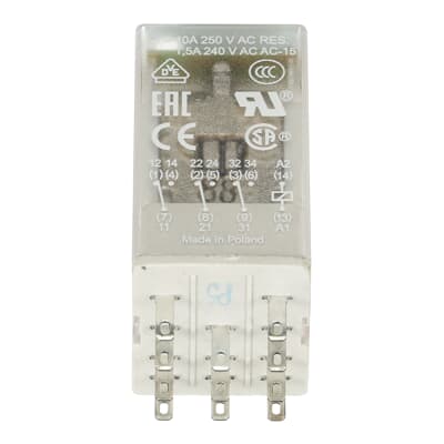 Реле CR-M024AC3L 24B AC 3ПК (10A), СИД индикация (1SVR405612R0100)