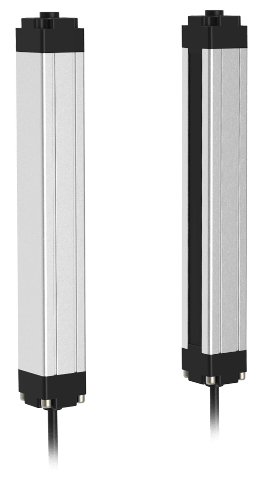 LANBAO LG40-T1805TNA-F2 Световая завеса Приемник NPN NC, 18, 850нм инфракрасный (настраиваемый), 40 мм, 680 мм, 0.1-5 м, 12…24 DC, <40мс, алюминий, кабель 18 см с разъемом M12, IP65, ??60 мм непрозрачный объект