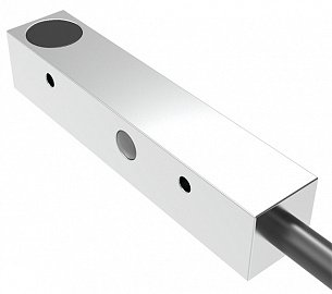 LANBAO LE05VF08DPC Индуктивный датчик 0.8 мм, прямоугольный, заподлицо, 10…30 DC, PNP, NC, алюминий, кабель PVC 2 м, IP67