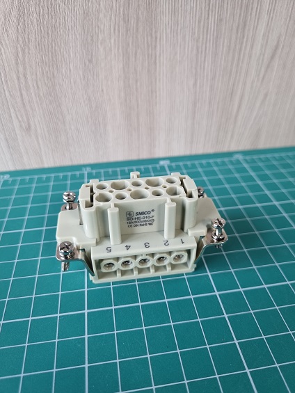 Вставка контактная, размер H10B, тип гнездо, 10P+PE, 16A, 500V, винтовой зажим