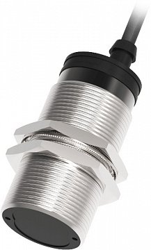 LANBAO PR30-DM5DPR Рефлекторный датчик 5 м, инфракрасный свет светодиод (880нм), PNP, NO+NC, 10…30 DC, никелированная латунь, цилиндрический, кабель, IP67