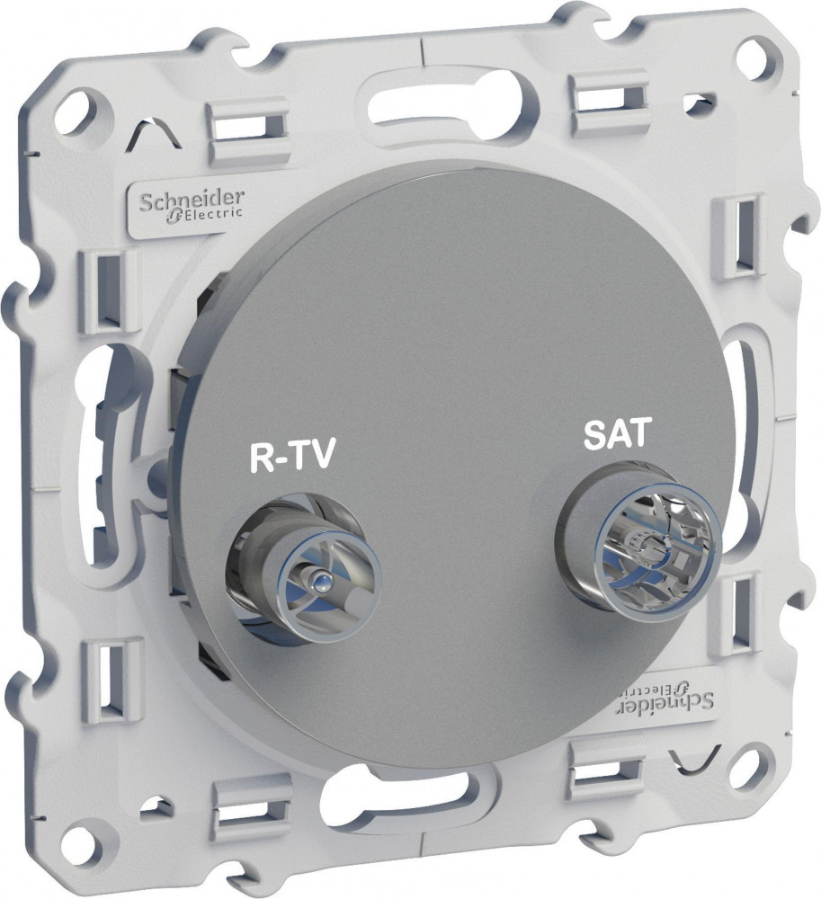 ODACE РОЗЕТКА R-TV/SAT, оконечная, АЛЮМИНИЙ