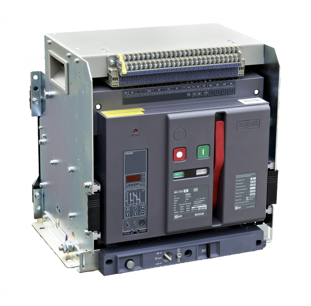 Воздушный авт. выключатель выкатной 3P 2500А 80кА расцепитель М ВА-732