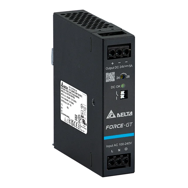 Блок питания импульсный Force-GT, 120W, 2.5A, 90_264VAC / 48VDC, DIN35, реле DC OK, винт.клеммы, ал.корпус