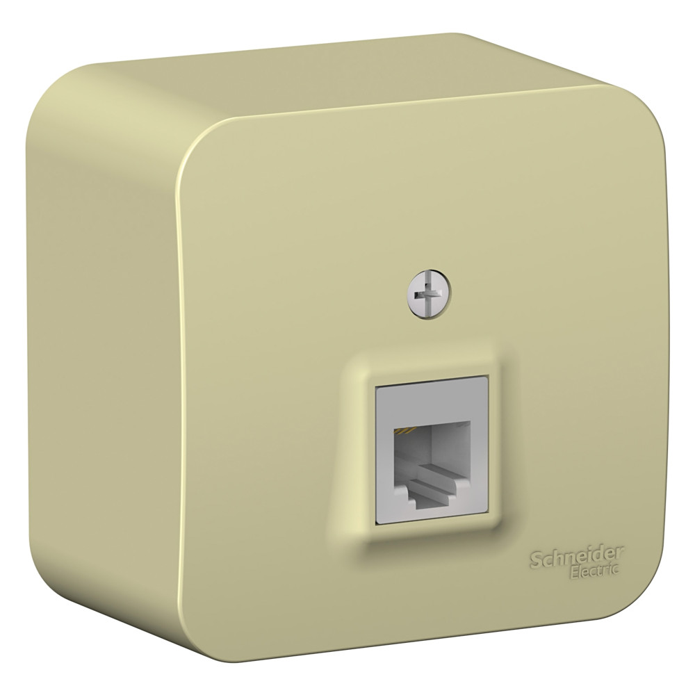 BLANCA О/У РОЗЕТКА телефонная RJ11 ИЗОЛ.ПЛ., БЕЖЕВЫЙ