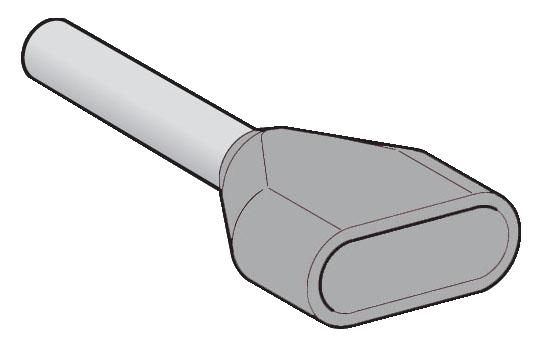 НАКОНЕЧНИК ДЛЯ ОДНОВРЕМЕННОГО МОНТАЖА ДВУХ ПРОВОДОВ 0,5ММ2 БЕЛЫЙ, УП 1000 ШТ