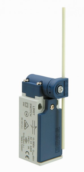 Концевой выключатель, привод жёсткий стержень из волокна (1НЗ+1НО, синхронное сраб.), серия L5, пластиковый корпус (240В AC, 3А), IP65