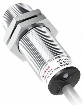 LANBAO LR18XBF08DPCYP индуктивный датчик M18x52,5мм PNP NC IP68 Sn=8мм, кабель 2м