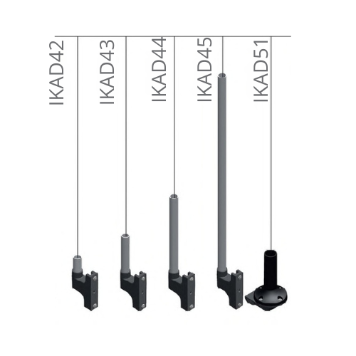 Настенное крепление, нижний кабельный ввод, с алюминиевым патрубком 20мм