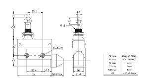 LANBAO LSAR7-311 концевой выключатель NO/NC роликовый плунжер