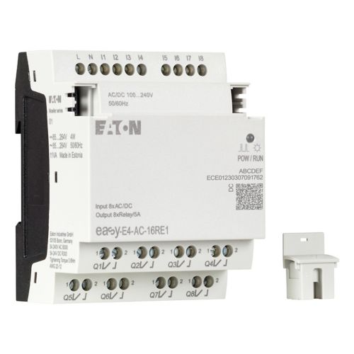 Модуль расширения EASY-E4-AC-16RE1 Eaton Moeller® series EASY I/O expansion, For use with easyE4, 100 - 240 V AC, 110 - 220 V DC (cULus: 100-110 V DC), Inputs expansion (number) digital: 8, screw terminal