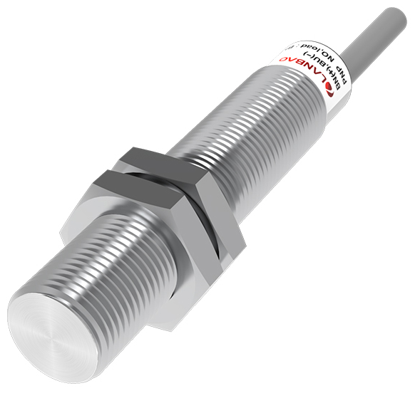 LANBAO LR12XGBF04DPOW1 Датчик индуктивный, М12, Sn 4 мм, заподлицо, нерж корпус, -40...+70С, кабель