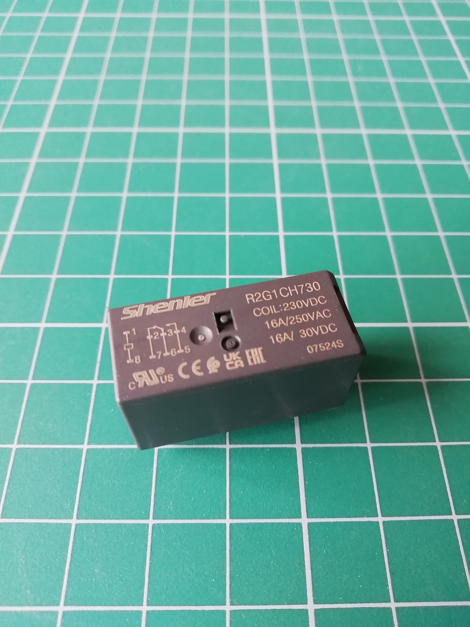 Реле R2G1CH730, 1CO, 16A(250VAC/30VDC), 230VAC, растр. 5mm, IP50