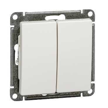 W59 2-клавишный ВЫКЛЮЧАТЕЛЬ, сх.5, 10АХ, механизм, БЕЛЫЙ