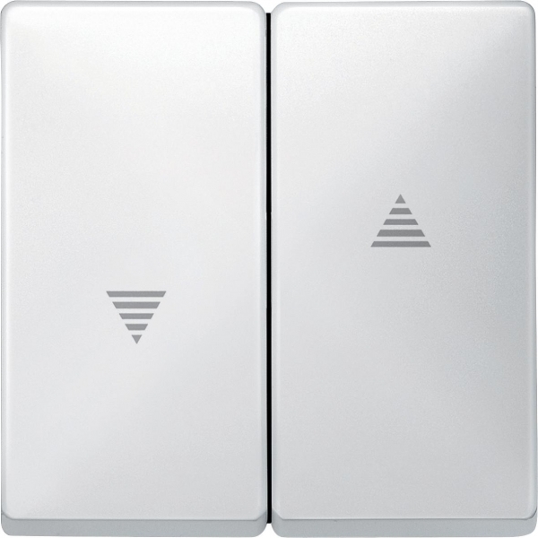 MERTEN КЛАВИША Х2 для жалюзи и кноп., ПОЛ.БЕЛЫЙ, QF SD