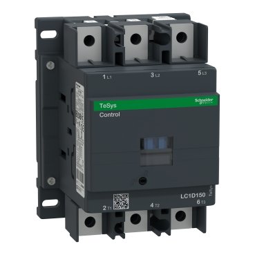 КОНТАКТОР D 3Р,150 A,НО+НЗ,230V 50/60 ГЦ,ЗАЖИМ ПОД КОЛЬЦ. НАКОН., LC1 D1506P7