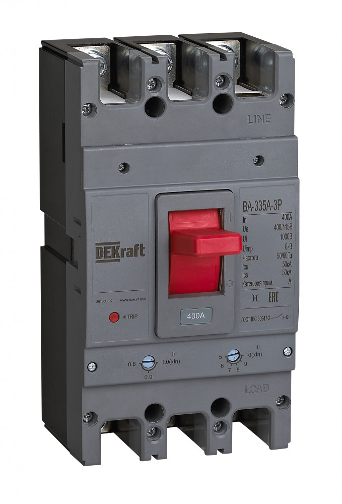 Силовой авт. выключатель 3P 320A 50кА ВА-335А