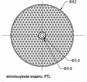 LANBAO TD-05 круглый рефлектор 80мм крепление по центру