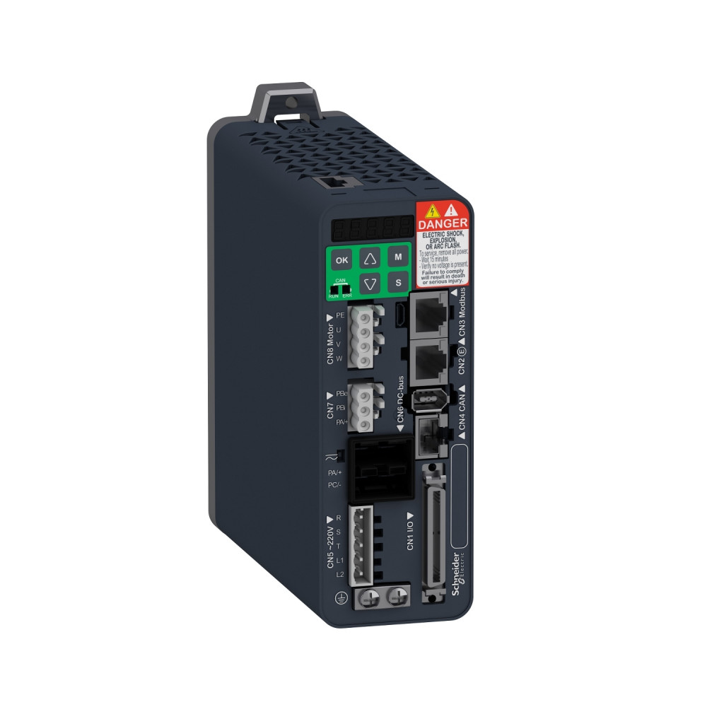 СЕРВОПРЕОБРАЗОВАТЕЛЬ LXM28EU02M3X, 2.4 А, 220В, 3ф