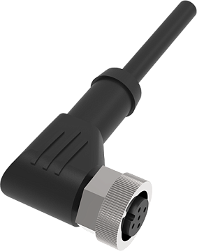 LANBAO QE12-N5G2-U угловой разъём М12 5 pin с маслостойким PUR кабелем 2м