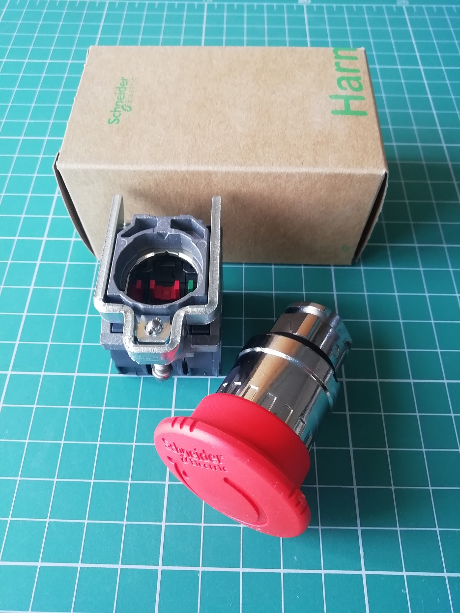 КНОПКА АВАРИЙНОГО ОСТ. 22ММ С ВОЗВ. 1НО+2НЗ XB4BS84441