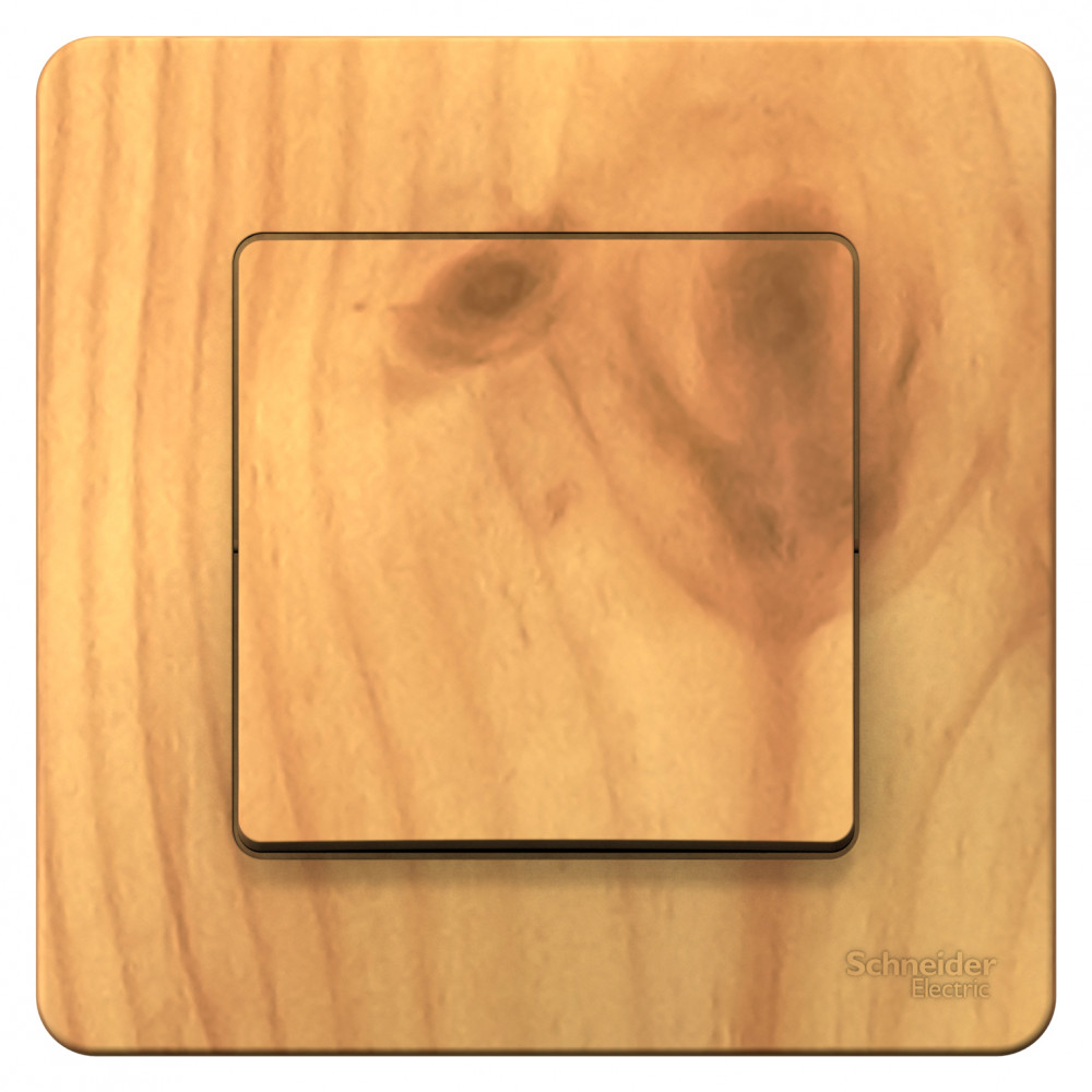 BLANCA С/У 1-клавишный ПЕРЕКЛЮЧАТЕЛЬ (сх.6), 10А, 250В, ЯСЕНЬ