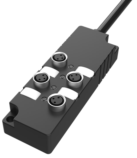 LANBAO DB080403-2-07P Распределительная коробка для датчиков 4 порта М8