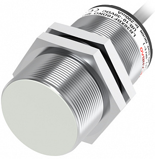 LANBAO LR30XBF10DPC Индуктивный датчик 10 мм, цилиндрический, заподлицо, 10…30 DC, PNP, NC, никелированная латунь, кабель, IP67