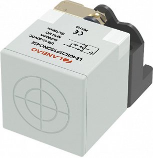 LANBAO LE40SZSN20DPO-E2 индуктивный датчик 40х40х66мм PNP NO, 20мм, разъем M12