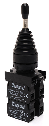 Кнопка джойстик 4х позиционный (2НО+2НО), без фиксации, серия CP (250В AC, 4А), IP65 CP707DJ41