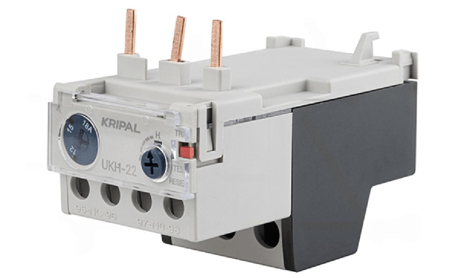 Реле тепловой перегрузки UKH-22, It=12_18A, 1NO+1NC, CLASS 10A, прямой монтаж для UKC(D)-9_25