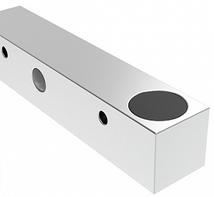 LANBAO LE05VF08DPO индуктивный датчик 25х5х5мм PNP NO Sn=0,8мм кабель 2м