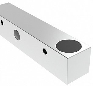 LANBAO LE05VF08DPC Индуктивный датчик 0.8 мм, прямоугольный, заподлицо, 10…30 DC, PNP, NC, алюминий, кабель PVC 2 м, IP67