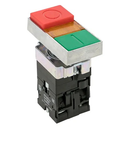 Кнопка LAY5-BW8465 "I-O" прямоугольная 230В NO+NC EKF PROxima