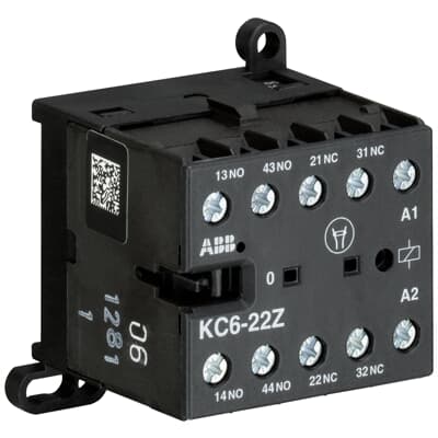 Реле мини-контакторное KC6-22Z-01 24VDC, 2NO+2NC 4A-AC15
