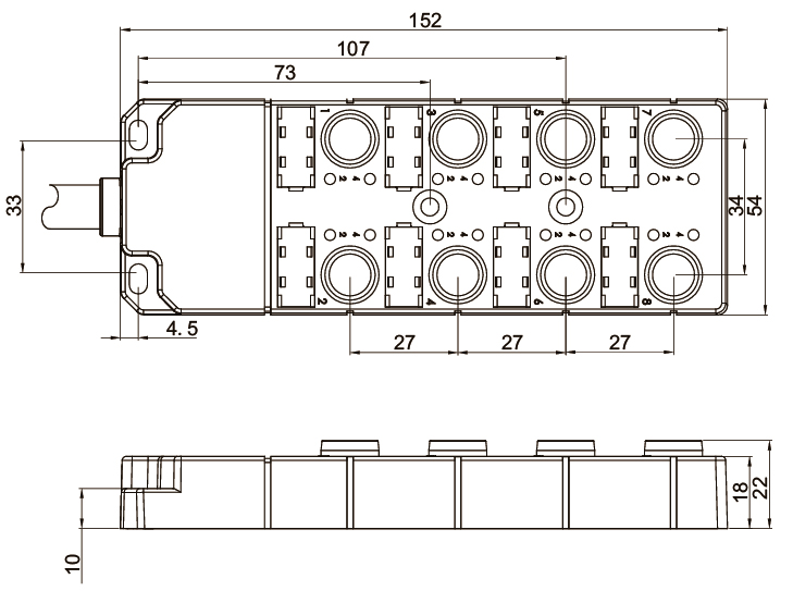 LANBAO DB120805-1-07P распределительная коробка
