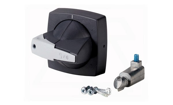 Рукоятка K2SDG/P, серый, блокируемая, тип K2S, под ось 6x6mm, на дверь, для P3-_/XM, DMM125, DMV160N