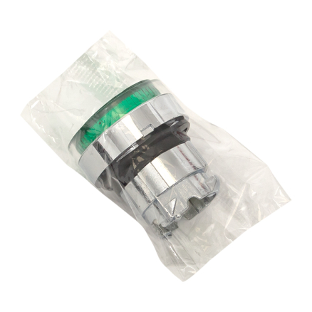 Исполнительный механизм кнопки XB4 зеленый плоский возвратный без фиксации, с подсветкой EKF PROxima