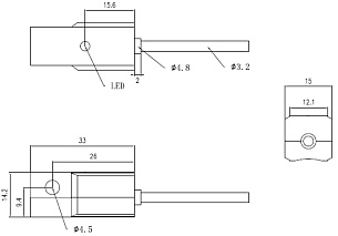 Датчик для цилиндров LANBAO FT22DPO
