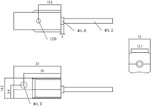 Датчик для цилиндров LANBAO FT22DPO
