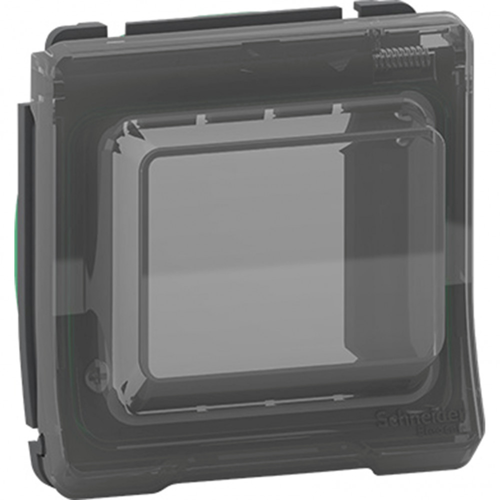 MUREVA S НАКЛАДКА С КРЫШКОЙ для механизмов Unica, АНТРАЦИТ, IP55